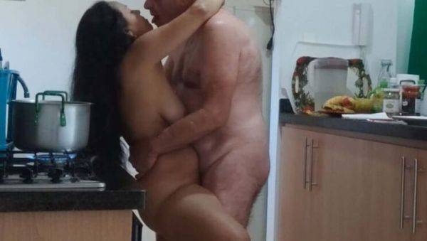 Hot Couple Garabas and Olpr Enjoy Cumming for Dessert in the Kitchen - 4K HD - xxxfiles.com on poweredporn.com