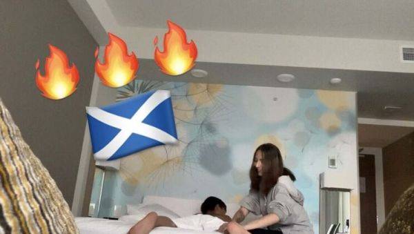 Scottish Girl Gives Asian Monster Cock a Happy Ending Massage - porntry.com - Scotland on poweredporn.com