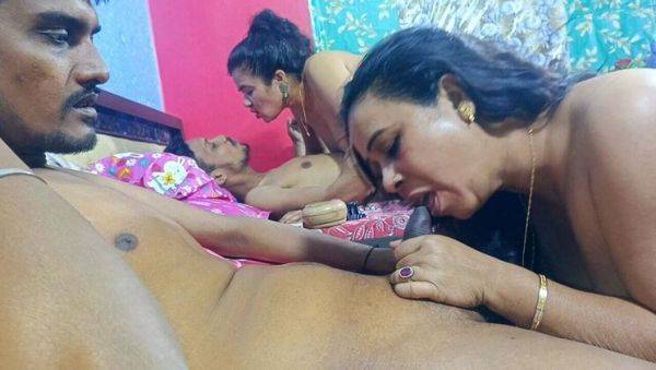 Indian Wife Swap Party: Desi Couples Dance, Drink & Hardcore Fuck with Tight Pussy - veryfreeporn.com - India on poweredporn.com