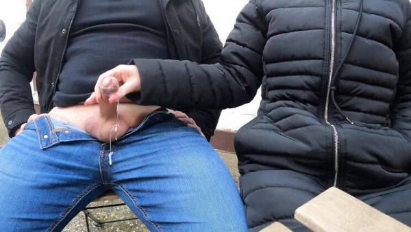 Public Terrace Handjob: My Wife's Girlfriend Watches Her Jerk Me Off - xxxfiles.com - Germany on poweredporn.com