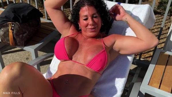 Perving On Milf Alexa Azzona With Huge Juicy Ass By The Pool - videomanysex.com on poweredporn.com