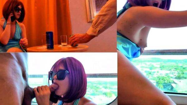 Italian MILF Cuckolds Hubby with Waiter in Hotel Balcony Sex - veryfreeporn.com - Italy on poweredporn.com