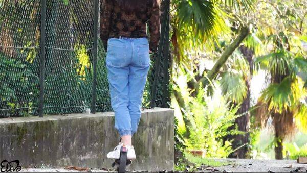 Hot Brunette ElivaLove Sucks Cock and Swallows Cum in Garage - porntry.com on poweredporn.com