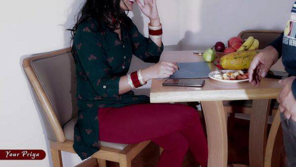 Hot Indian Bhabhi Priya seduces young Devar with flirting and creampie sex - xxxfiles.com - India on poweredporn.com