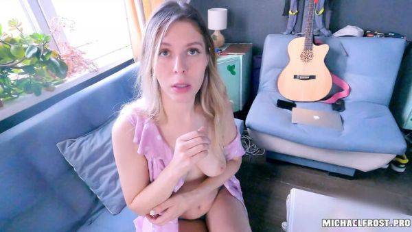 Neighbor Girl Gets Hard Dick After Losing Her Keys - Amateur Blowjob & Cumshot - veryfreeporn.com - Russia on poweredporn.com