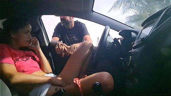 Skinny Brazilian Teen Flashes and Cums in Public - Amateur Exhibitionist Fun - porntry.com - Brazil on poweredporn.com