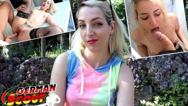 German Scout Fucks Blonde Teen Liz Rainbow - Round Ass Doggystyle & Facial Cumshot - porntry.com - Germany on poweredporn.com