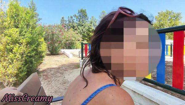 Public Park Dick Flash: Amateur Girl Helps Me Cum on Her Tits - Risky Outdoor Sex - xxxfiles.com - Italy on poweredporn.com