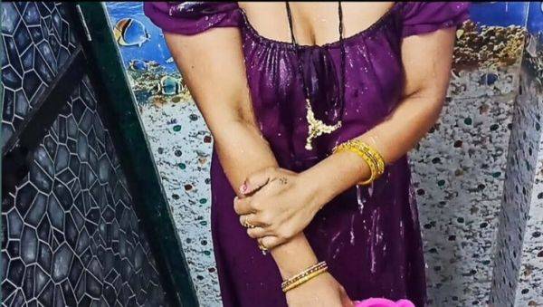 Desi Indian Bhabhi Aishwarya Nude Bathing in Bathroom - Big Ass, Tight Pussy, HD Close-Up - porntry.com - India on poweredporn.com