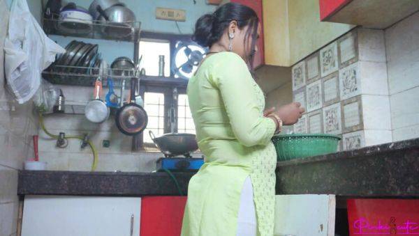 Hot Indian Stepsister Pinki Cute Fucked Hard in Kitchen During Photoshoot - Big Ass, Tight Pussy, and Creampie - xxxfiles.com - India on poweredporn.com