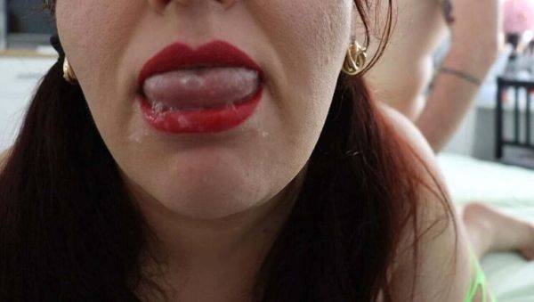 Curvy BBW Gets Pounded Doggy Style and Takes a Huge Cum Load in Her Mouth - xxxfiles.com - Romania on poweredporn.com