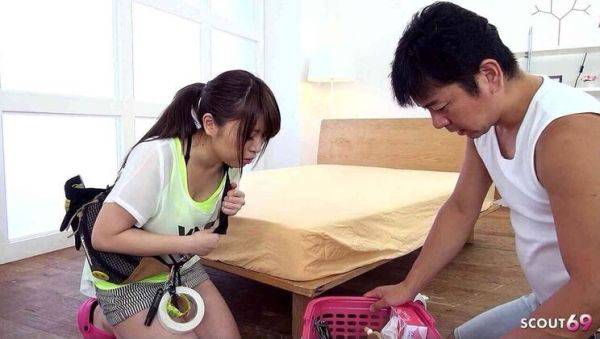 Petite Japanese Teen Virgin Tricked into First Time Cum Suck by Old Man - Uncensored JAV - veryfreeporn.com - Japan on poweredporn.com