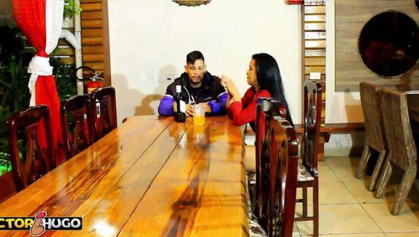 Hot Brunette Wife Blows Friend While Hubby Watches - Exclusive HD Threesome - porntry.com on poweredporn.com