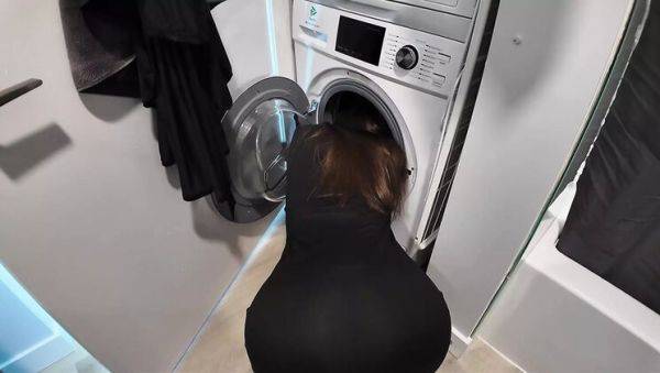 HotsyTotsy Stuck in Washing Machine - Big Dick Creampie Fuck for Horny Ukrainian Teen - porntry.com - Russia - Ukraine on poweredporn.com