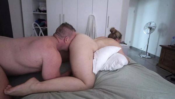 Hot MILF Pegging His Ass While He Fucks Her Tight Pussy to Amazing Cumshot - porntry.com - South Africa on poweredporn.com