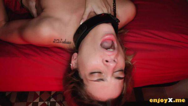 Hot BDSM Lesbian Action: Ada Lapiedra Dominated & Leashed by Angelique Lapiedra - Shaved Pussy, Dildo, 4K - xxxfiles.com on poweredporn.com