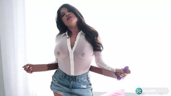 Hot Latina MILF Isabella Flames Solo Play with Big Tits - HD Home Masturbation - xxxfiles.com on poweredporn.com