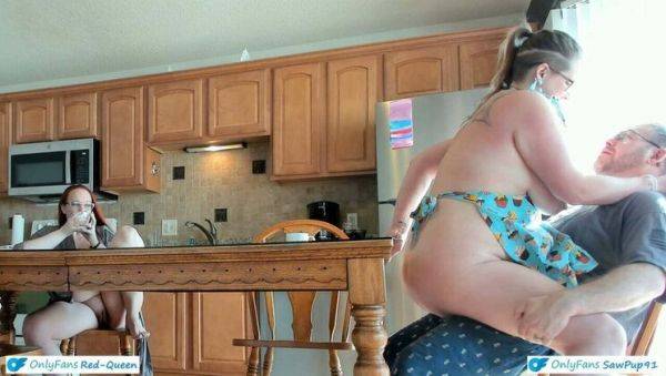 Hot MILF Maid RedQueen Serves Breakfast in Steamy Cuckquean Threesome - Big Tits, BDSM & Kitchen Sex - xxxfiles.com - Usa on poweredporn.com