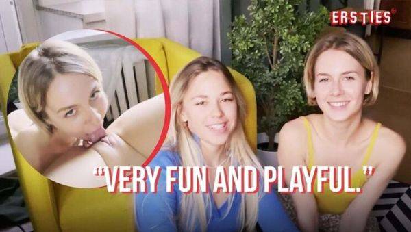 Blonde German Lesbians Alecia & Selvaggia Reunite for Hot Pussy Eating Playtime - xxxfiles.com - Germany on poweredporn.com