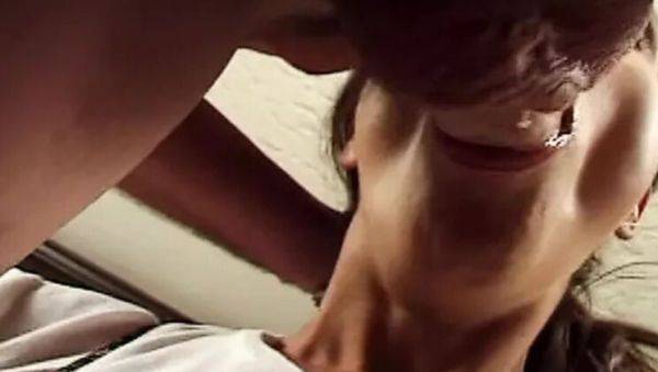 College babe Tina Thomas gets her cute face covered in hot cum - veryfreeporn.com on poweredporn.com