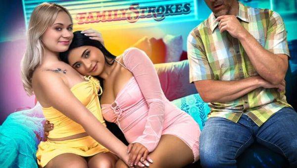 Stepdad Teaches Lesbian Sex - Hot MILF & Teen Explore Deep Throat & Doggy Style - veryfreeporn.com on poweredporn.com