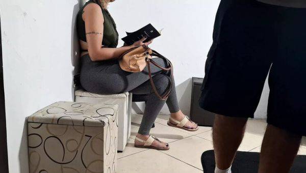 Naughty Dentist Waiting Room Flash - Gabi Sweet Gropes Surprise Dick & Gets Lucky - porntry.com on poweredporn.com