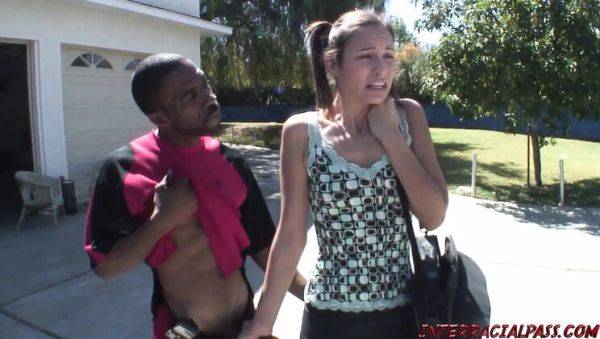 Skinny Brunette Amber Takes BBC Hardcore - Anal, Blowjob & Facial - porntry.com on poweredporn.com