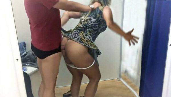 Stranger Peeps & Fucks My Big Ass in Dressing Room - Rough Anal Creampie POV - porntry.com - Russia on poweredporn.com