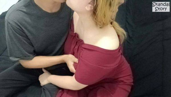 Sexy BBW Asian Stepmom in Red Shirt Fucks Step Son - Homemade Indonesian Hijab Porn - veryfreeporn.com - Japan - Indonesia on poweredporn.com