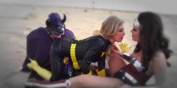 Top females play dirty in role play FFM with a huge dick - alphaporno.com on poweredporn.com