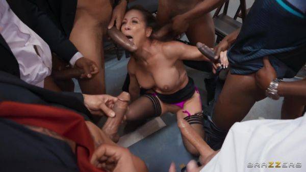 Twelve Horny Men - Cherie Deville - videomanysex.com on poweredporn.com