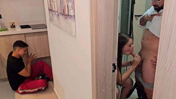 Hot Colombian Maid Fucks Behind Hubby's Back - EmaRibeiro & AivanPutin - veryfreeporn.com - Venezuela - Colombia on poweredporn.com