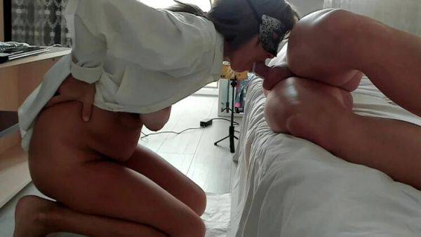 Hot MILF Ladyloveyoung60 Gives Intense Morning Deepthroat Blowjob - veryfreeporn.com - Russia on poweredporn.com