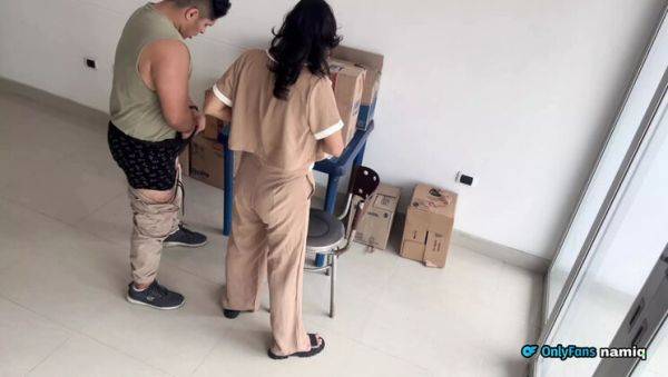 Hot Latina Boss Fucks Lazy Employee on the Floor - NamiQsein - xxxfiles.com - Colombia on poweredporn.com