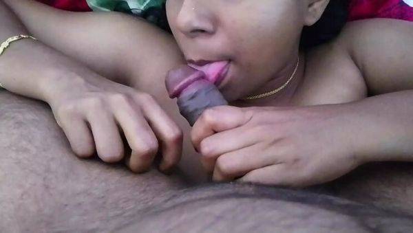 Desi village girl deepthroats friend's big cock - homemade Indian bj - porntry.com - India on poweredporn.com