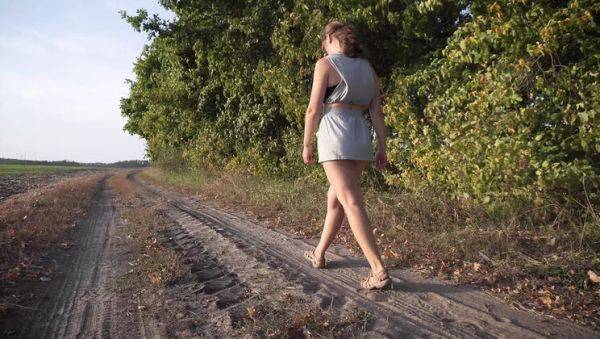 Hot Amateur Girl Flashes Thong Ass Under Skirt While Walking in Park - xxxfiles.com on poweredporn.com