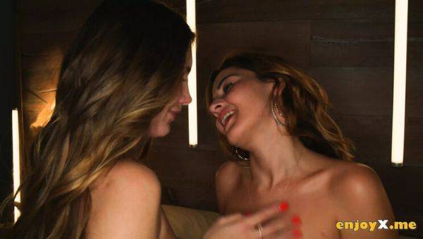 Hot blonde lesbians Mary Rock & Agatha Vega fuck with big dildos in 4K - nasty pussy licking & toy play - xxxfiles.com on poweredporn.com