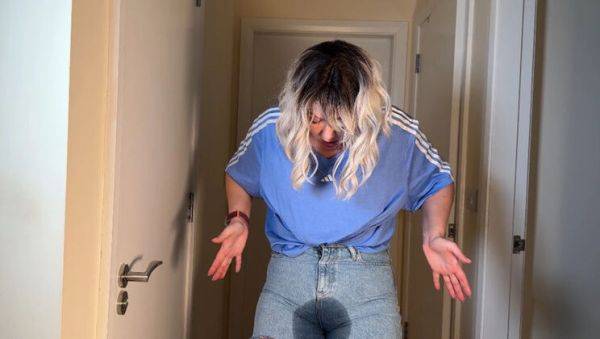 Desperate MILF Emma Voyeur Wets Her Tight Jeans in Public - Pissing & Squirming - porntry.com on poweredporn.com