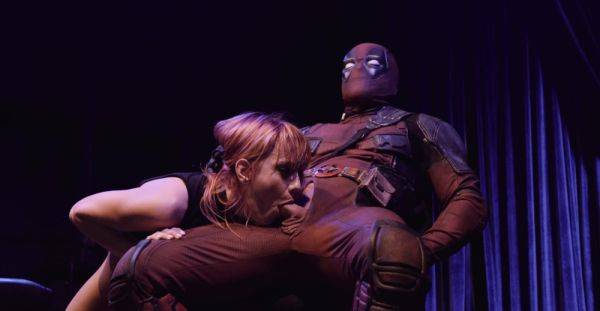 Sensual redhead devours DeadPool's huge dick in extreme role play XXX - alphaporno.com on poweredporn.com