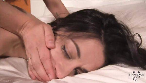 Sinn Sage Ties Up Georgia Jones & Fingers Her Wet Pussy - Lesbian Dildo Fuck - xxxfiles.com - Georgia on poweredporn.com