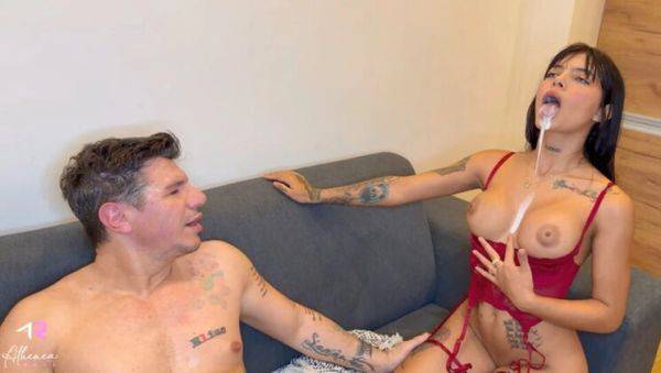 Stepdad fucks petite teen stepdaughter rough - Athenea Rose takes big cock - xxxfiles.com - Colombia on poweredporn.com