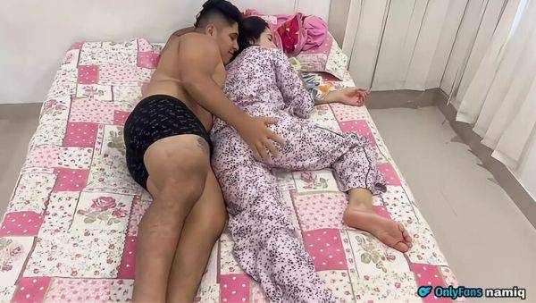 Stepmom Shares Bed with Stepson - Big Tits Latina Can't Resist His Hard Cock - xxxfiles.com - Colombia on poweredporn.com