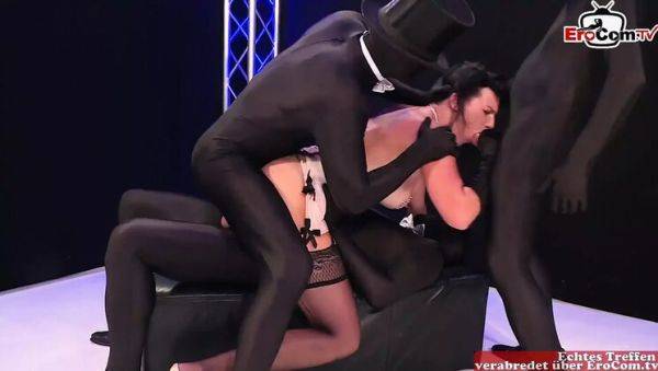 German slut Sina Velvet takes anal gangbang in nylons at gentleman's club - xxxfiles.com - Germany on poweredporn.com