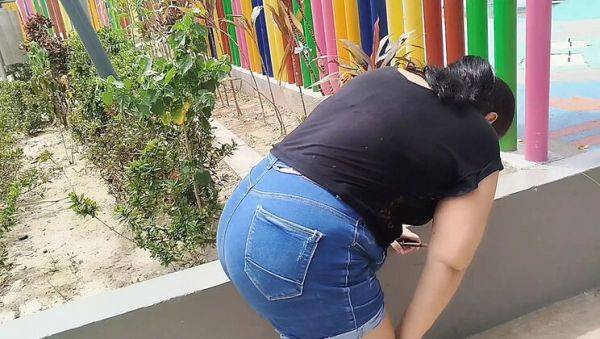 Naughty Neighbor Fucks Innocent BBW With Huge Cock - Creampie Finish & Big Ass Doggy Style - veryfreeporn.com - Venezuela - India - Japan on poweredporn.com