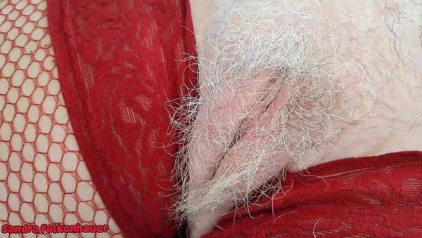 Mature MILF Sandra Falkenhauer Gets Wild with Vibrator in Fishnet Stockings - veryfreeporn.com - France on poweredporn.com