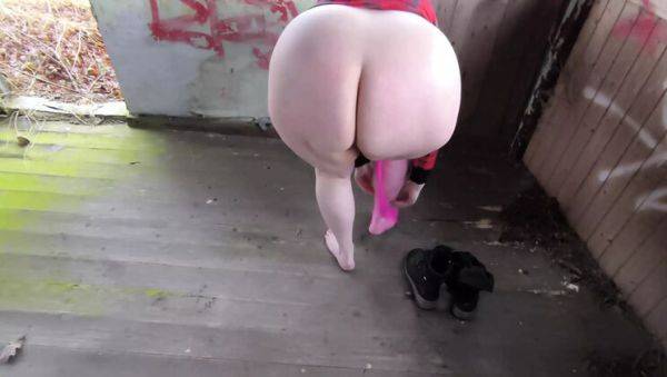 Busty German Babe Spanked Hard in Fishnets - Outdoor BDSM & Public Humiliation - porntry.com - Germany on poweredporn.com