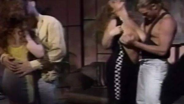 Hot cuties Trinity Loren & Marc Wallice anal fucked hard in wild foursome with friends - porntry.com on poweredporn.com