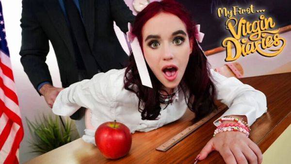 Ivy Rose Loses Her Virginity - Teen Teacher's Pet Gets Rough Fuck - porntry.com on poweredporn.com