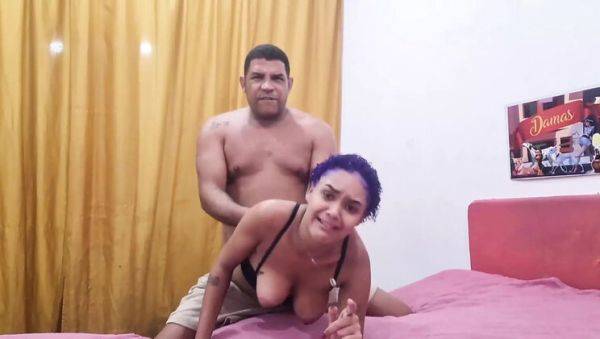 Lesbian Teen Gives Me Anal and Blowjob - Petite Brazilian with Colored Hair - porntry.com - Brazil on poweredporn.com