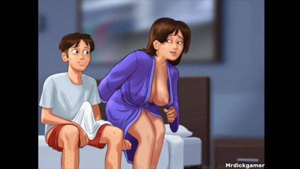 Hot Busty Indian Stepmom Helps StepSon Jerk Off Huge Cumshot - porntry.com - India on poweredporn.com